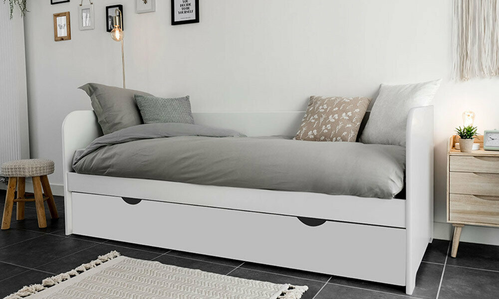 Canapé lit gigogne confortable haut de gamme en livraison rapide Flo