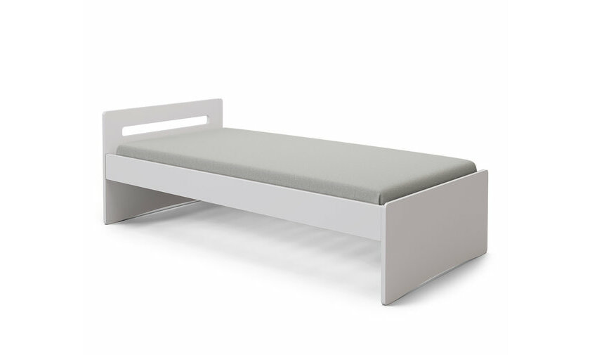 Lit adulte blanc avec matelas